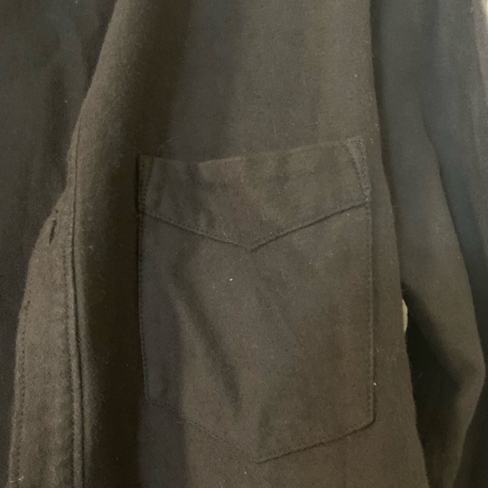 Bldwn (Baldwin) Hansen Solid Flannel Button-Down … - image 5